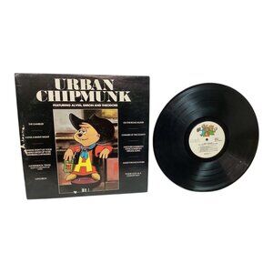 Vintage 1981 Urban Chipmunk Vinyl LP‎ Record includes Full Size Poster & Lyrics
